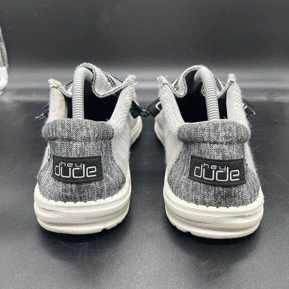 Hey Dude Wally Stretch Yin and Yang US 9 Men's Shoes Gray 110383266 - Picture 5 of 8